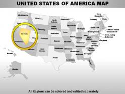 Usa nevada state powerpoint maps