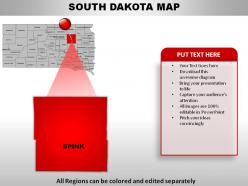 Usa south dakota state powerpoint maps