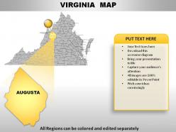 Usa virginia state powerpoint maps