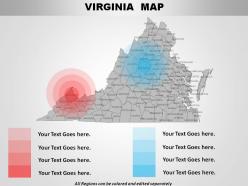 Usa virginia state powerpoint maps