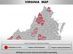 Usa virginia state powerpoint maps