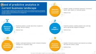 Use Of Predictive Analytics In Modern Decision Making Data Analytics CD Aesthatic Compatible