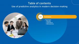 Use Of Predictive Analytics In Modern Decision Making Data Analytics CD Unique Designed