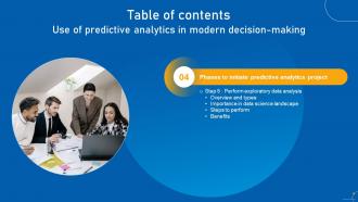 Use Of Predictive Analytics In Modern Decision Making Data Analytics CD Adaptable Designed