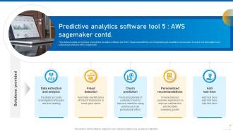 Use Of Predictive Analytics In Modern Decision Making Data Analytics CD Compatible Professional