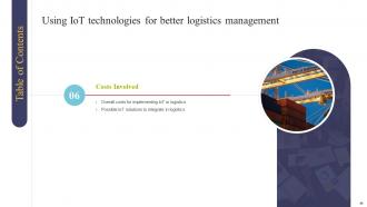 Using IOT Technologies For Better Logistics Management Powerpoint Presentation Slides