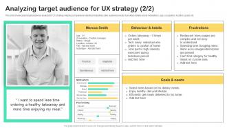 UX Strategy Guide Analyzing Target Audience For UX Strategy Strategy SS Content Ready Appealing