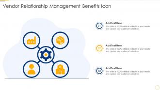 Vendor Relationship Management Benefits Icon