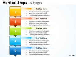 Vertical steps ppt image