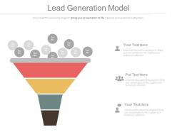 View lead generation funnel model for sales and marketing powerpoint slides