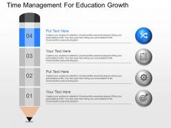 View time management for education growth powerpoint template