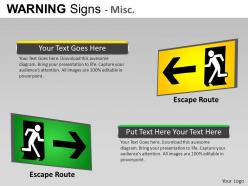 Warning sign misc powerpoint presentation slides db