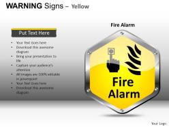 Warning sign yellow powerpoint presentation slides db