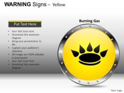 Warning sign yellow powerpoint presentation slides db