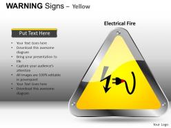 Warning sign yellow powerpoint presentation slides db