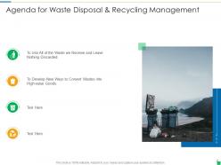 Waste disposal and recycling management powerpoint presentation slides