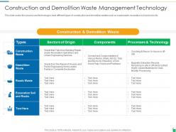 Waste disposal and recycling management powerpoint presentation slides