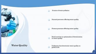 Water quality assessment powerpoint presentation slides