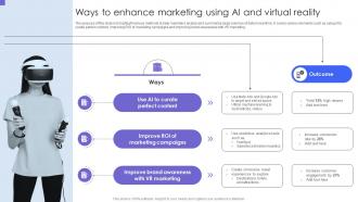 Ways To Enhance Marketing Using AI And Virtual Reality