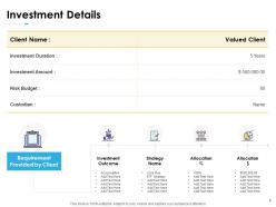 Wealth Advisory Proposal Powerpoint Presentation Slides