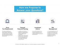 Wealth Advisory Proposal Powerpoint Presentation Slides