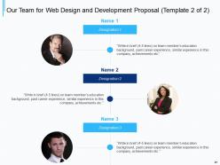 Web design and development proposal template powerpoint presentation slides