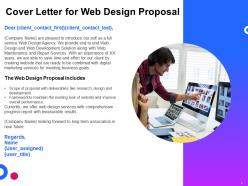 Web design proposal template powerpoint presentation slides