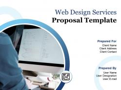 Web design services proposal template powerpoint presentation slides