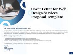 Web design services proposal template powerpoint presentation slides