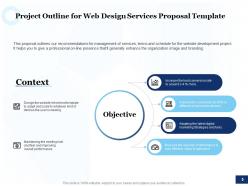 Web design services proposal template powerpoint presentation slides