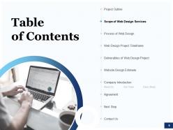 Web design services proposal template powerpoint presentation slides