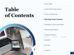 Web design services proposal template powerpoint presentation slides