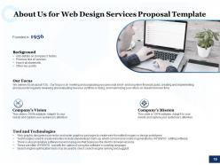 Web design services proposal template powerpoint presentation slides