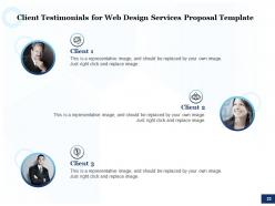 Web design services proposal template powerpoint presentation slides