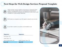 Web design services proposal template powerpoint presentation slides