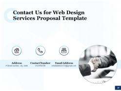 Web design services proposal template powerpoint presentation slides