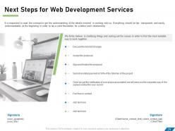 Web development for company proposal template powerpoint presentation slides