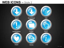 Web icons style 2 powerpoint presentation slides db