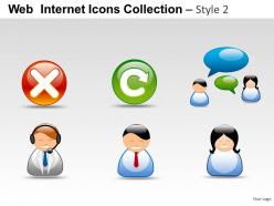 Web internet icons style 2 powerpoint presentation slides