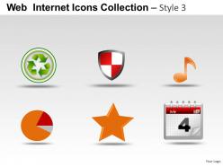 Web internet icons style 3 powerpoint presentation slides