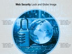 Web security lock and globe image