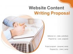 Website Content Writing Proposal Powerpoint Presentation Slides