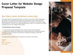 Website Design Proposal Template Powerpoint Presentation Slides