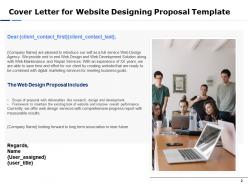 Website designing proposal template powerpoint presentation slides