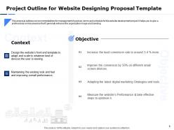 Website designing proposal template powerpoint presentation slides