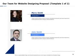 Website designing proposal template powerpoint presentation slides