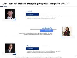 Website designing proposal template powerpoint presentation slides