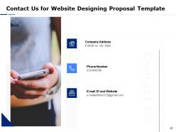 Website designing proposal template powerpoint presentation slides