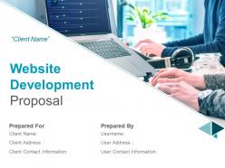 Website development proposal powerpoint presentation slides