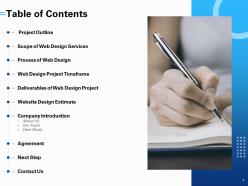 Website development proposal template powerpoint presentation slides